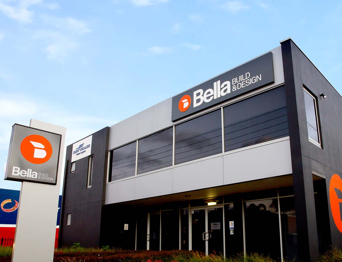 Building with Bella build and design logo
